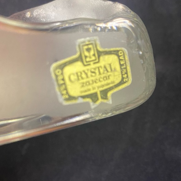 Lead Crystal Bunny Rabbit Paperweight Zajecar Yugoslavia - Picture 7 of 8